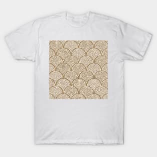 Japanese Fish Scales / Desert Sand T-Shirt